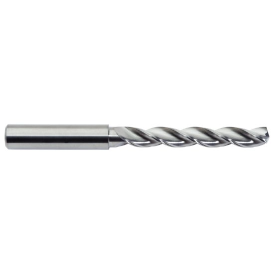 Picture of M.A. Ford 22935430 Carbide Drill Solid Carbide 144° 0.354 Dia 0.393 Shank 4.055 OAL 3 Flute 2.402 Flute Length Carbide
